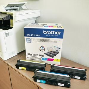 Brother TN-431 Original Standard Yield Laser Toner Cartridge - Multi-pack - Cyan, Magenta, Yellow - 3/PK