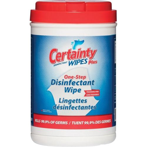 Certainty Plus Disinfecting Wipes - For Multipurpose - Fragrance-free, Alcohol-free, Deodorize, Phenol-free, Bleach-free, Lint-free - 200 / Pack