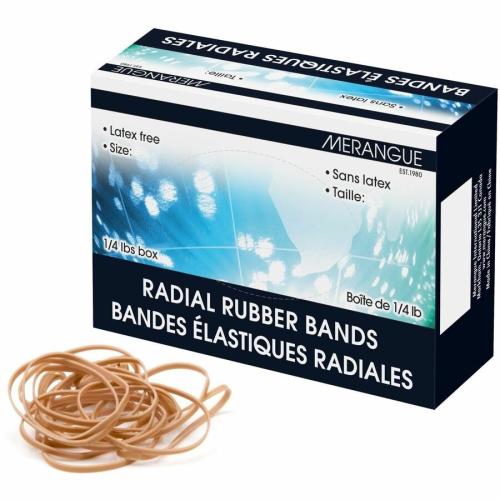 Rubber Bands 2-1/2 X 1/4, 1/4lb Box - Size #62 - 2.50" (63.50 mm) Length x 0.25" (6.35 mm) Width - Latex-free  - Yellow