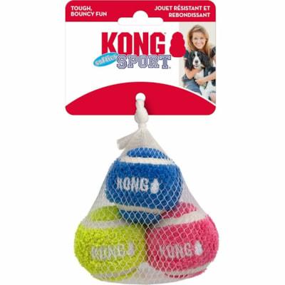 KONG Sport Softies Balls 3-pk Assorted Md - Dog - Medium - Ball Shape - Plush - Assorted - 3 Pack - Pet Supplies - GNTDD3267
