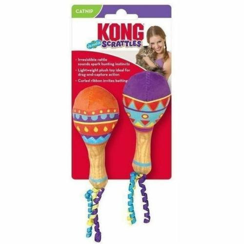 Kong KONG Scrattles Acoustix - Cat - Plush - 2 Pack