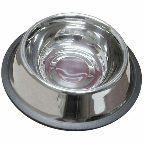 SST Dog Dish No Spill 16Oz - 473.18 mL Volume Capacity - Stainless Steel