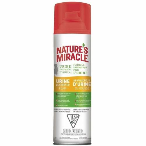 Spectrum Brands NATURE'S MIRACLE Cat Urine Destroyer Foam 17.5 oz - For Cat - Foam - Recommended for Carpet, Urine Stain, Residue - 517.54 mL - Carpet