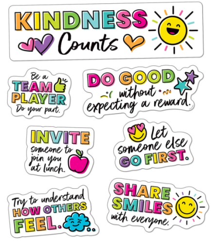 Kind Vibes Kindness Counts Mini Bulletin Board Set - Bulletin Board Sets - CDP110528