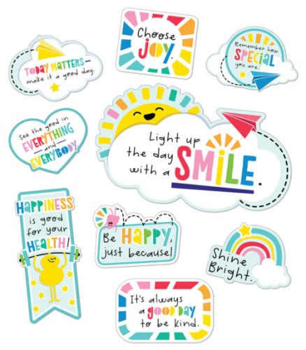 Happy Place Motivational Mini Bulletin Board Sets - Bulletin Board Sets - CDP110553