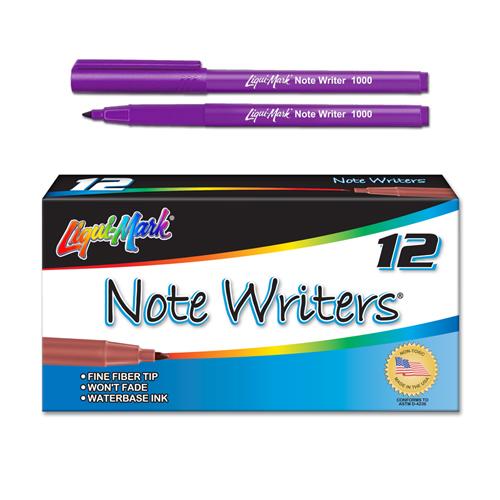 Note Writers® Fiber Point, Pocket Markers - Purple - 1 EA