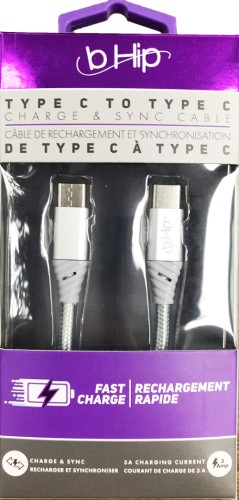 Smart Accessories Fast Charge & Sync Cable - Type C to Type C - 3FT