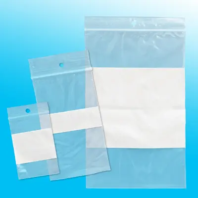 Spicers Reclosable Poly Bags 2mil 6 x9 White Patch - 100/Pack