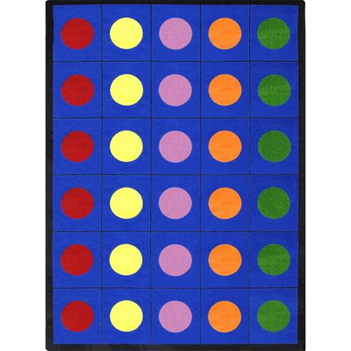 JOY CARPETS LOTS OF DOTS CARPET 7'8"X10'9" RECTANGLE