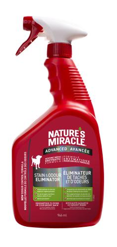 Nature's Miracle Advanced Stain & Odour Remover Spray - Dogs - Light Fresh Scent - 946 mL