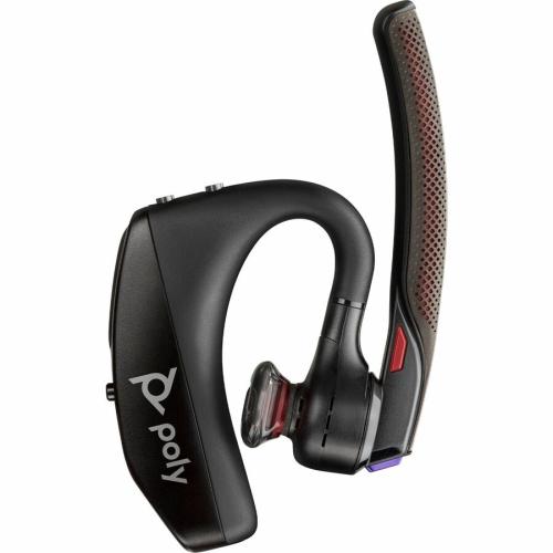 HPI Poly Voyager 5200-M In-Ear Noise Cancelling Wireless Bluetooth Headset with Mic - Black - PC Headsets & Accessories - PCY7S3Y4AA