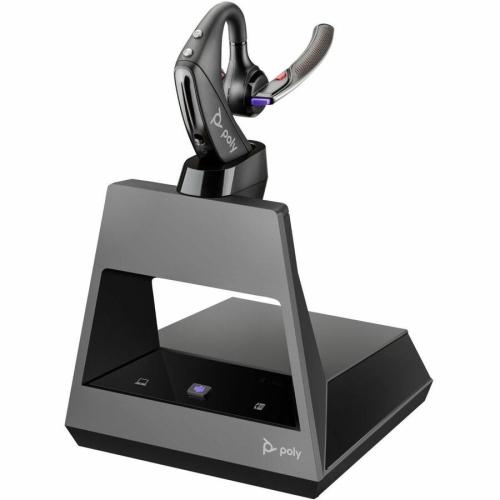 HPI Poly Voyager 5200-M In-Ear Noise Cancelling Wireless Bluetooth Headset with Mic - Black - PC Headsets & Accessories - PCY7S3Y4AA