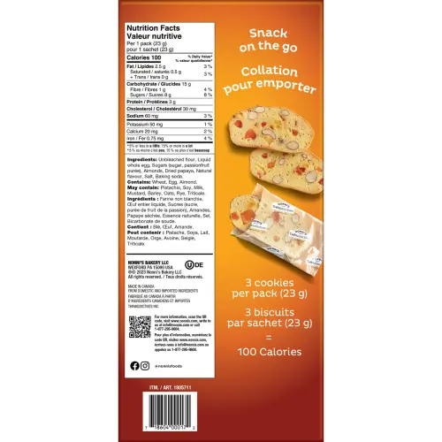 Nonni's Bakery Thinaddictives Papaya Passionfruit - 30 x 23 g - Snacks - OFP1805711