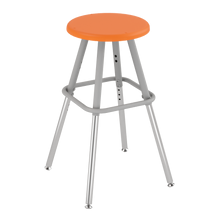 Artcobell 4-Leg Stool - 0802 - Titanium Frame - Nylon - Sunset Orange