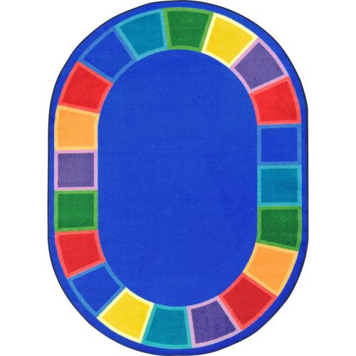 JOY CARPETS COLOR TONES CARPET 5'4X7'8 OVAL