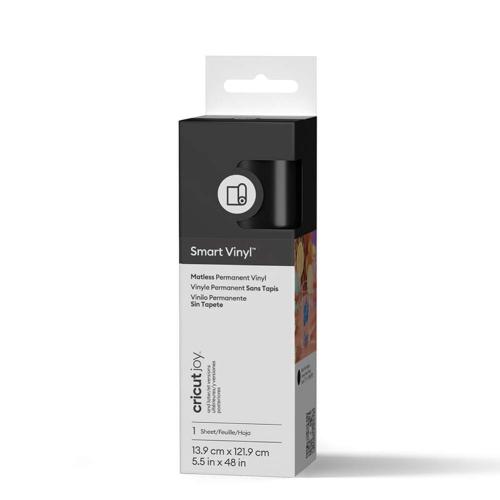 Cricut Joy Smart Vinyl - Permanent - Black - 5.5" x 48"