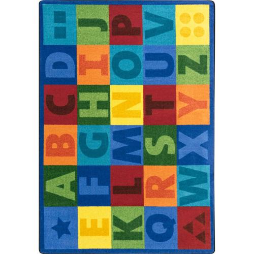 JOY CARPETS COLORFUL LEARNING CARPET 7'8"X10'9 RECTANGLE