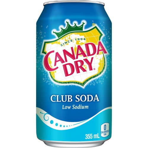 Canada Dry Club Soda - 12 x 355 mL - Soft Drinks & Juice - CCR4578