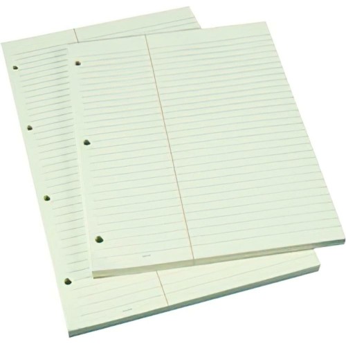 Green Trial Paper Pads 11" Green Ruled with Red Vertical Rule 5 pads/pkg