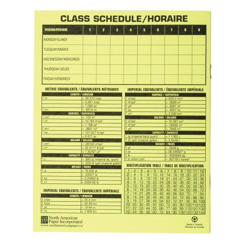 Exercise Book NAPP 8.5" X 11", 40 PG ,Assignment Book, 5/16" left page blank, 25/PKG - Exercise Books - NPPC4205428