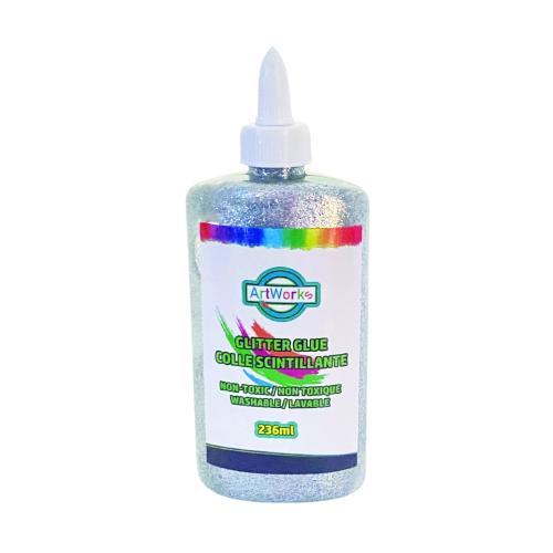 LEEHO WASHABLE GLITTER GLUE, SILVER
