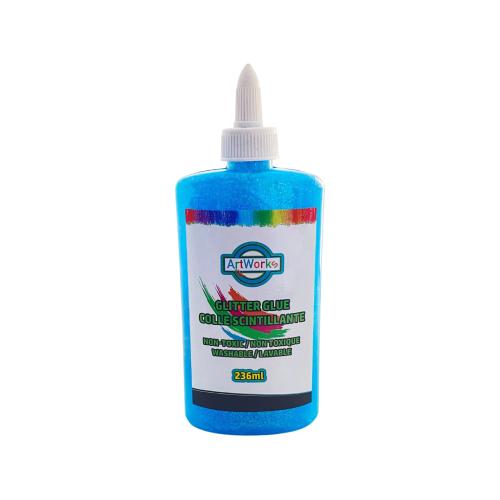 LEEHO WASHABLE GLITTER GLUE, LIGHT BLUE