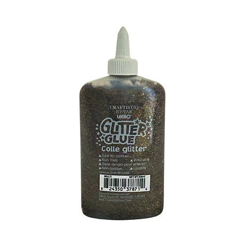 LEEHO WASHABLE GLITTER GLUE, MULTI-COLOURED