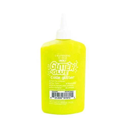 LEEHO WASHABLE GLITTER GLUE, YELLOW - Arts & Crafts - DBG37872