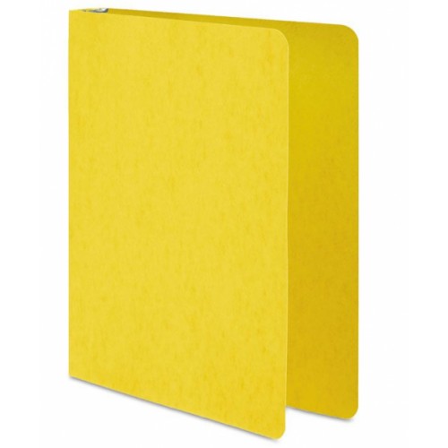 Wilson Jones Presstex 1" Round Ring Binder, Yellow - Letter - 8.5" x 11" Sheet Size - 175 Sheet Capacity - Recycled