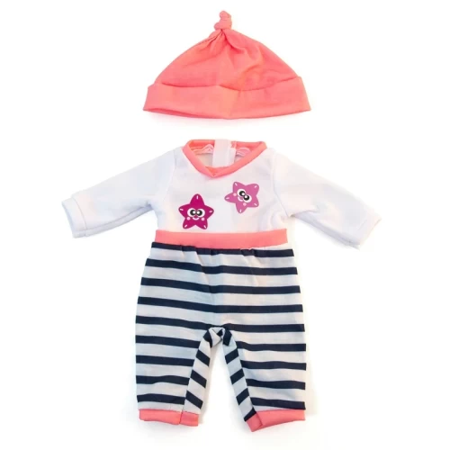 Miniland Cold Weather Salmon Doll Pajama Set - Dolls & Accessories - MEC31632