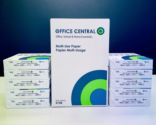 Copy Paper, Letter Size, 8.5" x 11", White, 92 Bright 20lb, 5,000 Sheets/carton - 3994/4148 - Copy & Multi-use White Paper - DMRMULC92B10