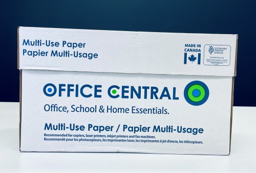 Copy Paper, Letter Size, 8.5" x 11", White, 92 Bright 20lb, 5,000 Sheets/carton - 3994/4148 - Copy & Multi-use White Paper - DMRMULC92B10
