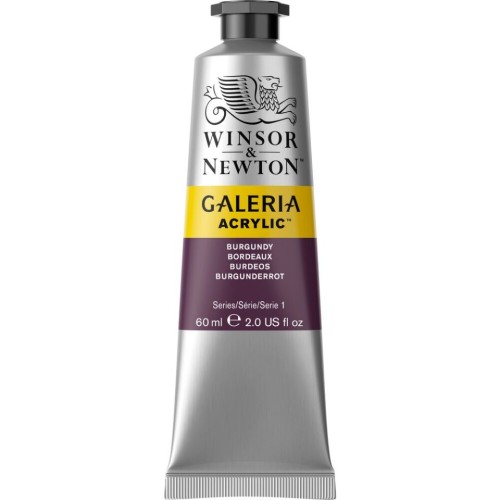 Winsor & Newton Galeria Acrylic Paint - 60 mL - Burgundy - Acrylic Paint - WNX2120075