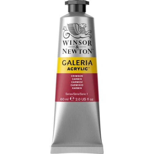 Winsor & Newton Galeria Acrylic Paint - 60 mL - Crimson - Acrylic Paint - WNX2120203