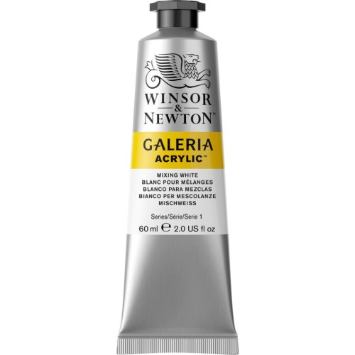 Winsor & Newton Galeria Acrylic Paint - 60 mL - Mixing White - Acrylic Paint - WNX2120415