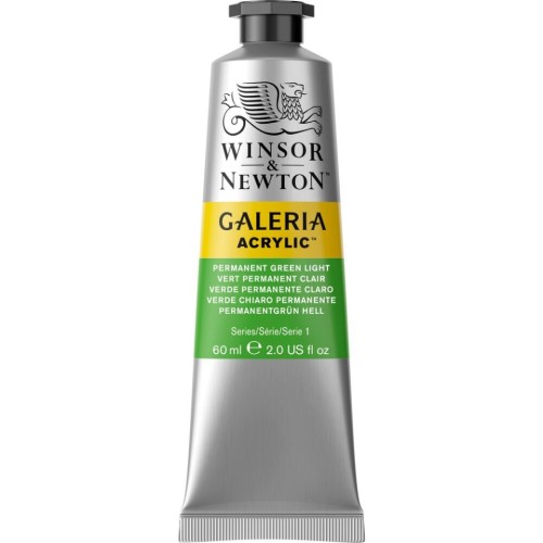 Winsor & Newton Galeria Acrylic Paint - 60 mL - Permanent Green Light