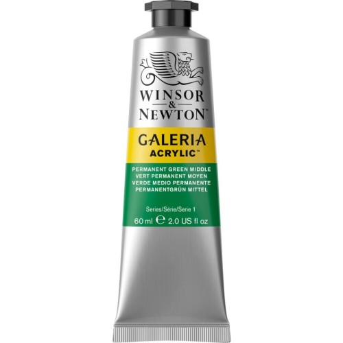 Winsor & Newton Galeria Acrylic Paint - 60 mL - Permanent Green Middle