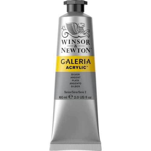 Winsor & Newton Galeria Acrylic Paint - 60 mL - Silver