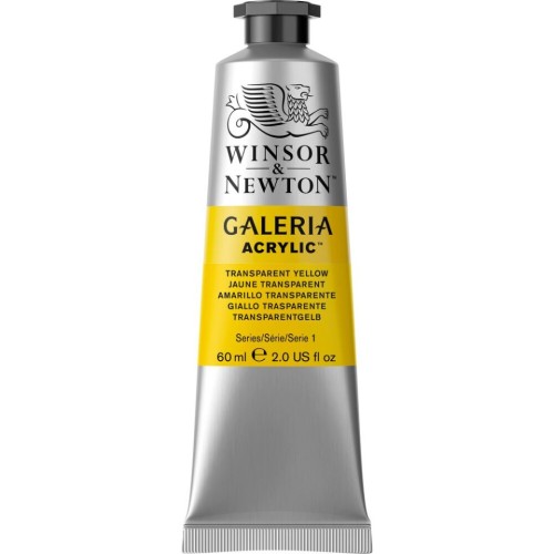 Winsor & Newton Galeria Acrylic Paint - 60 mL - Transparent Yellow