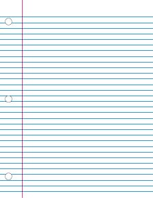 Exercise Book, 8.5" x 11", 40 pages, 5/16" Blue Ruling - Exercise Books - NPPC4202408