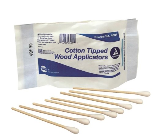 3" Cotton Tipped Applicators, 100/Pack - First Aid Kits & Supplies - FXX4301