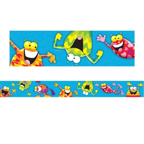 Trend Bolder Border Frog-Tastic - 2" x 35' - Classroom Essentials & Certificates - TEPT85088