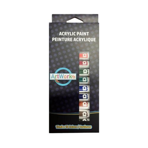 Acrylic Paint Set - 12ml Tubes  x 12 Colours