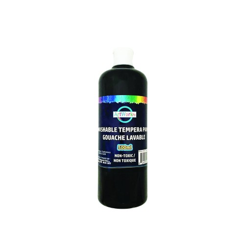 ArtWorks Washable Tempera Paint - 500ml - Black