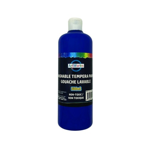 ArtWorks Washable Tempera Paint - 500ml - Dark Blue