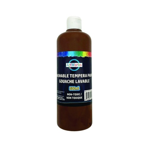 ArtWorks Washable Tempera Paint - 500ml - Brown