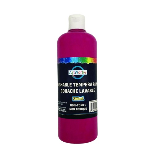 ArtWorks Washable Tempera Paint - 500ml - Fuchsia