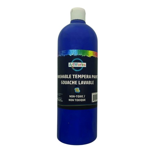 ArtWorks Washable Tempera Paint - 1L - Dark Blue
