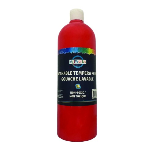 ArtWorks Washable Tempera Paint - 1L - Red