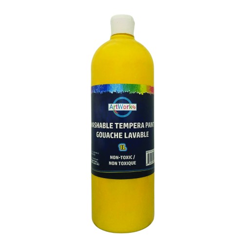 ArtWorks Washable Tempera Paint - 1L - Yellow
